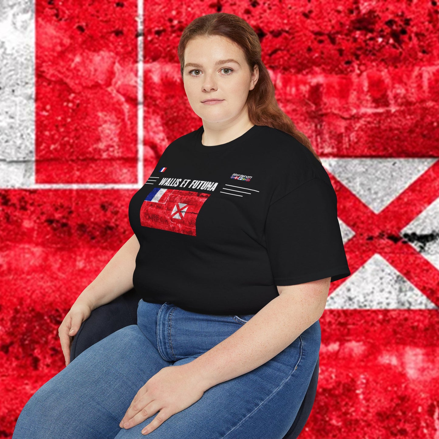 Camiseta tradicional de algodón suave de Wallis y Futuna