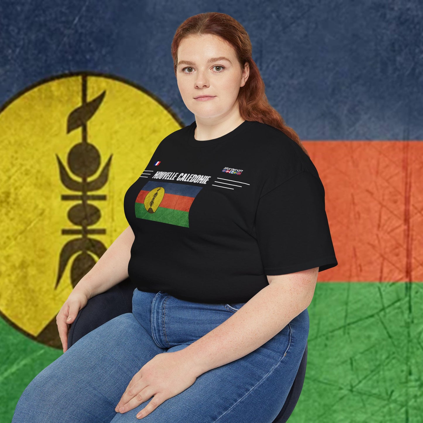 New Caledonia Flag Heritage Tee