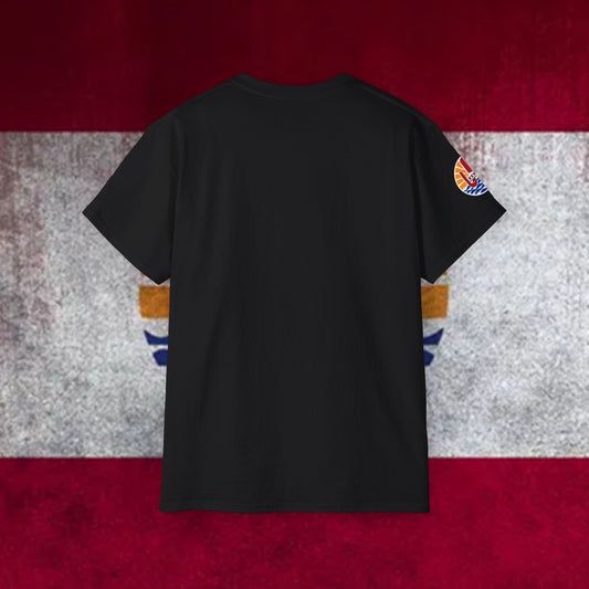 Camiseta premium con la bandera de Tahití, Polinesia Francesa