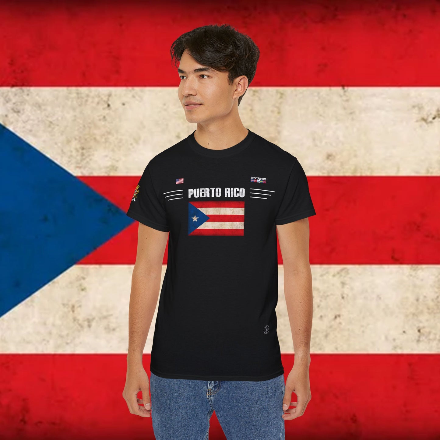 Camiseta de algodón suave con la herencia de Puerto Rico