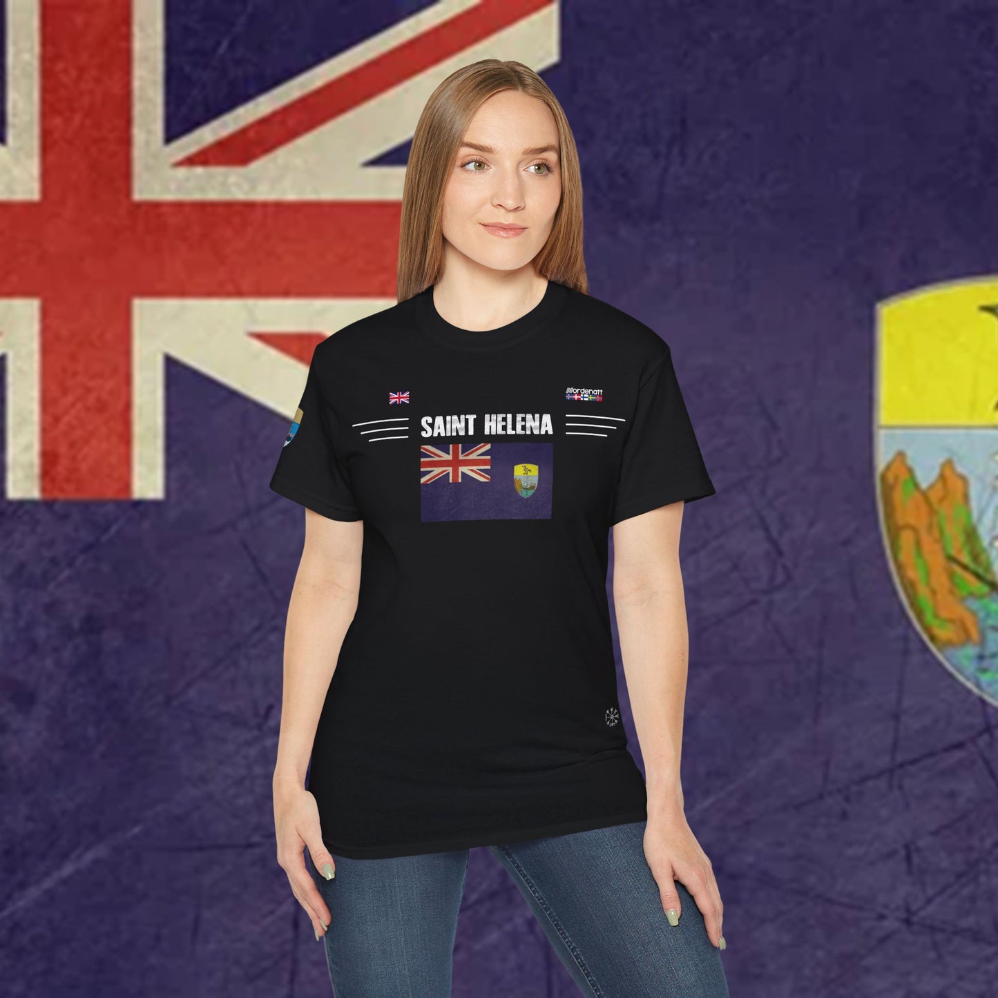 Saint Helena Premium Flag Cotton Tee