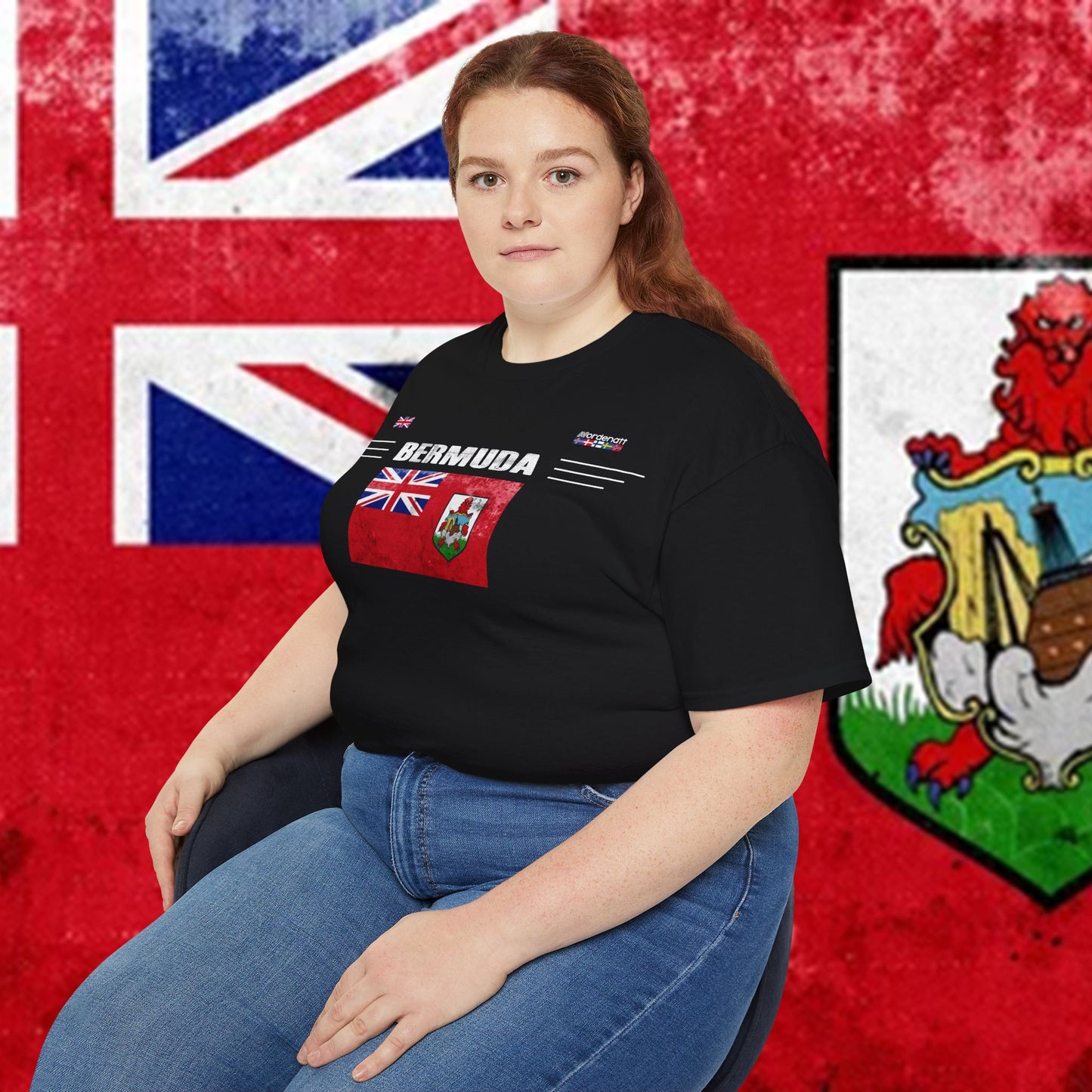 Camiseta premium con la bandera de las Bermudas