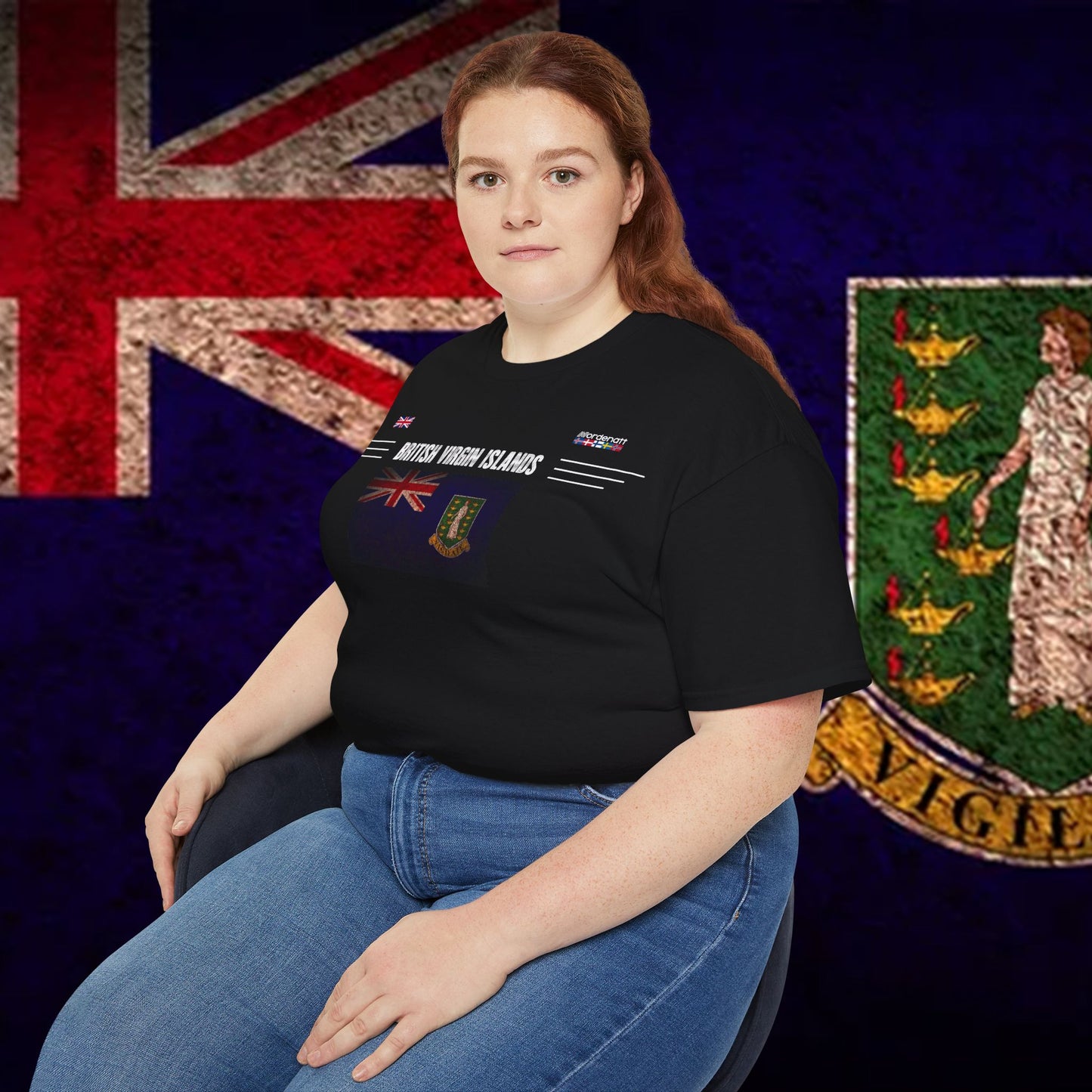 Camiseta con la herencia de las Islas Vírgenes Británicas