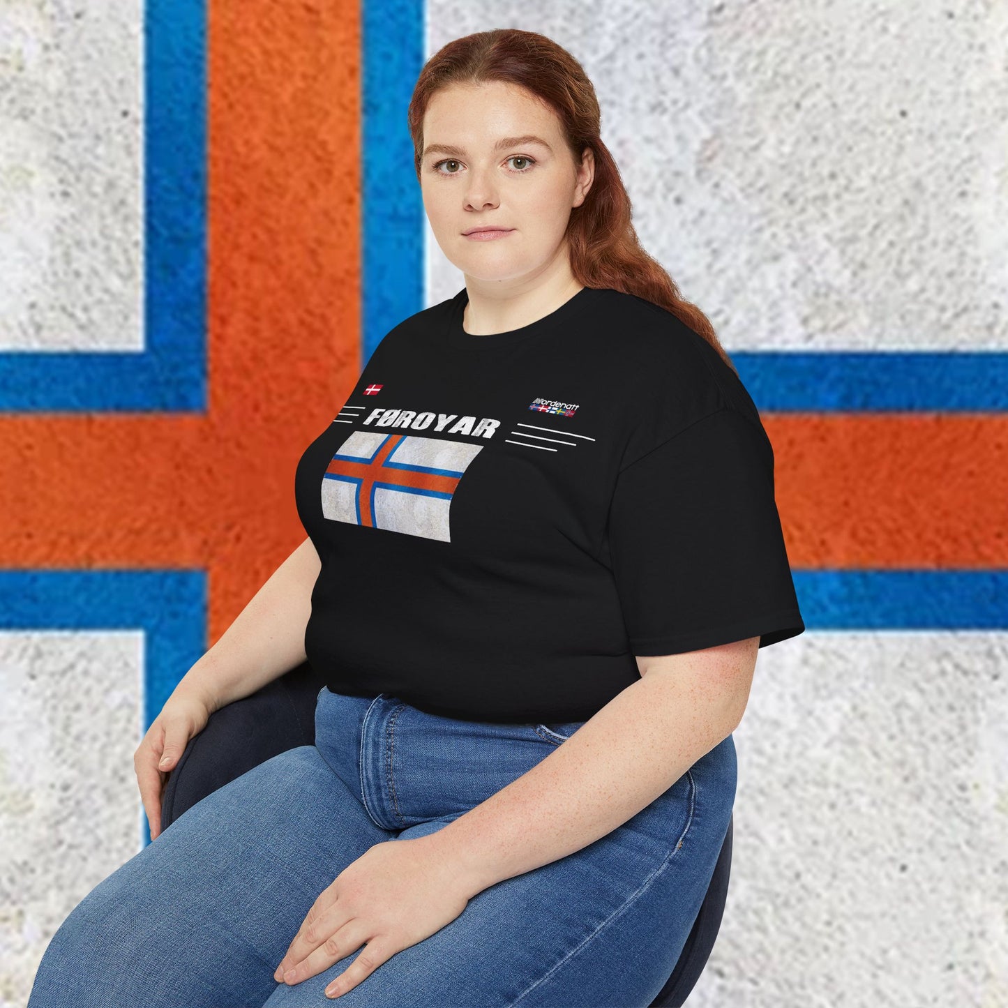 Camiseta de algodón suave de las Islas Feroe