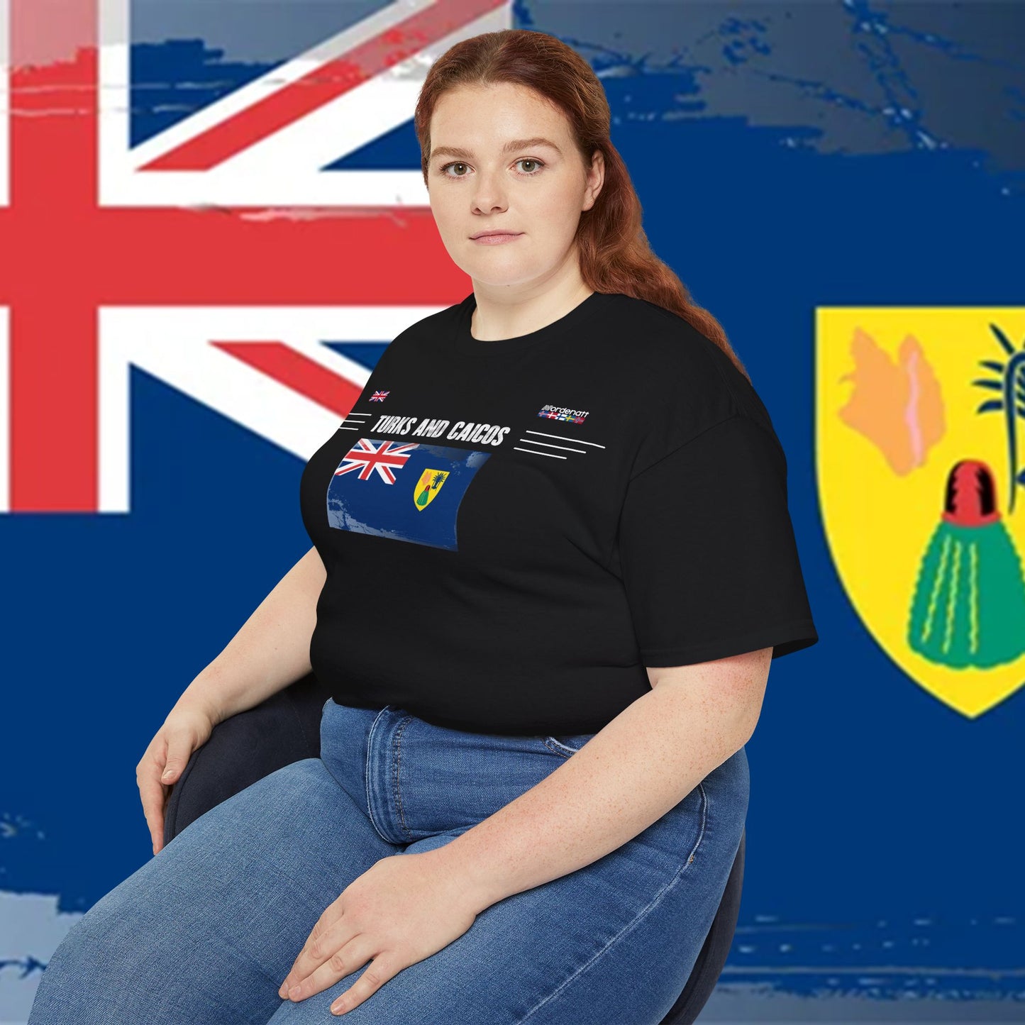 Camiseta con la bandera de las Islas Turcas y Caicos