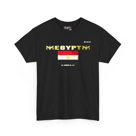 Egypt flag t-shirt in Black — premium cotton, Nordenatt