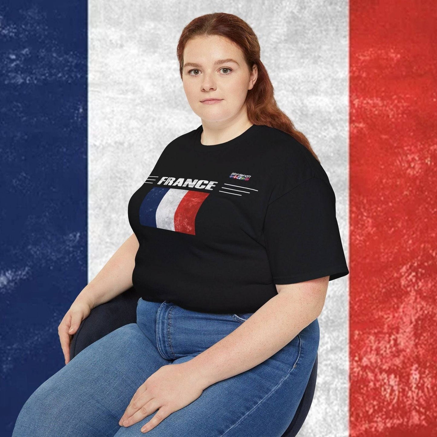 France Flag Soft Cotton Tee - Nordenatt TM