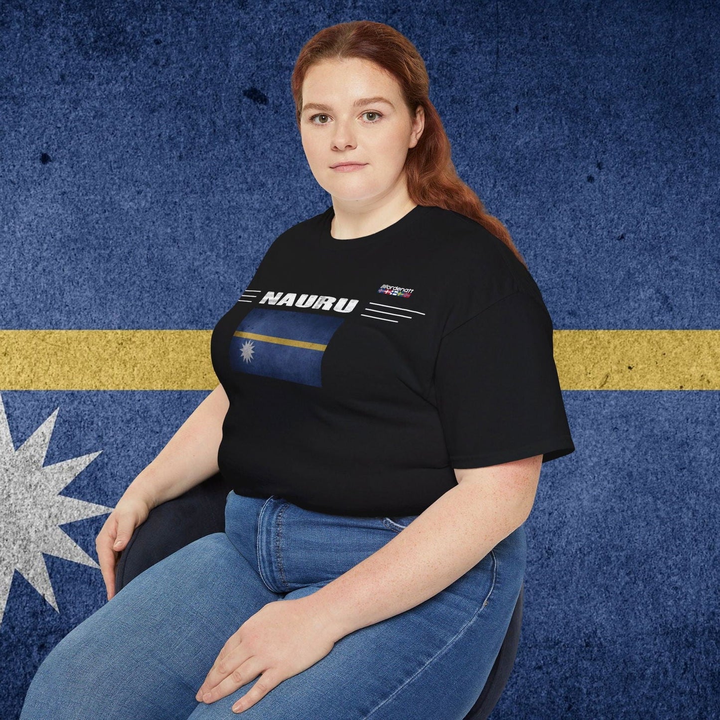 Nauru Soft Cotton Flag T-Shirt - Nordenatt TM