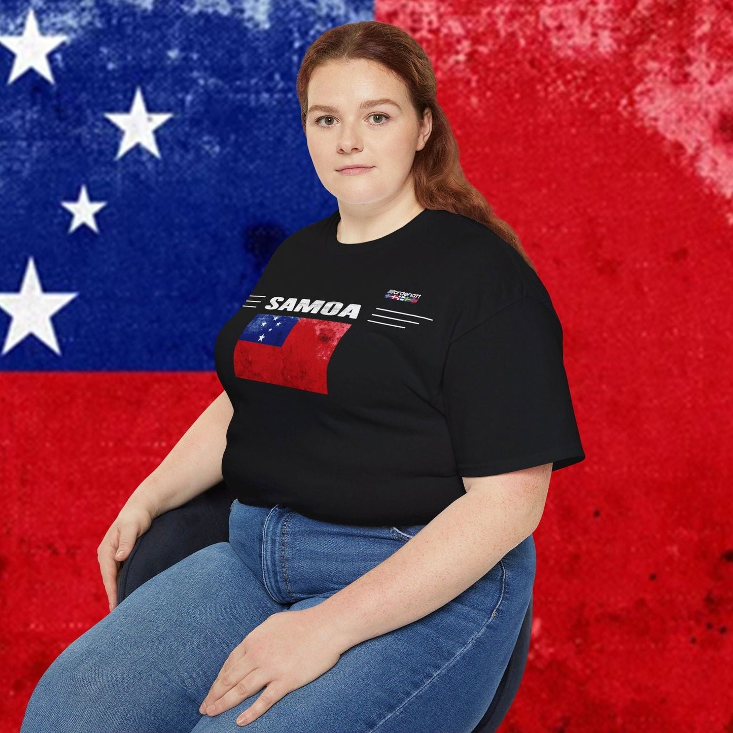 Samoa Premium Flag Cotton T-Shirt - Nordenatt TM