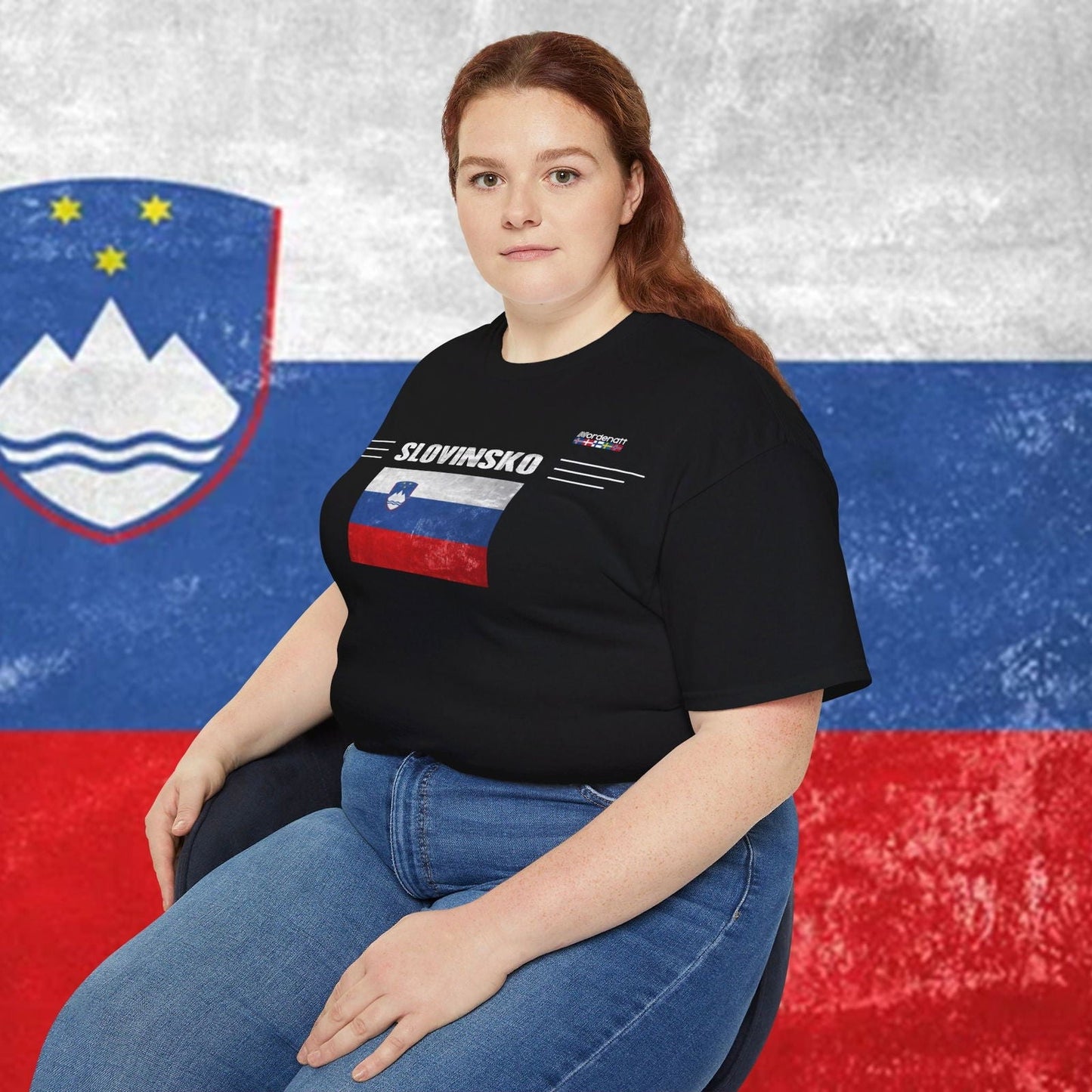 Slovenia Premium Flag Cotton T-Shirt - Nordenatt TM