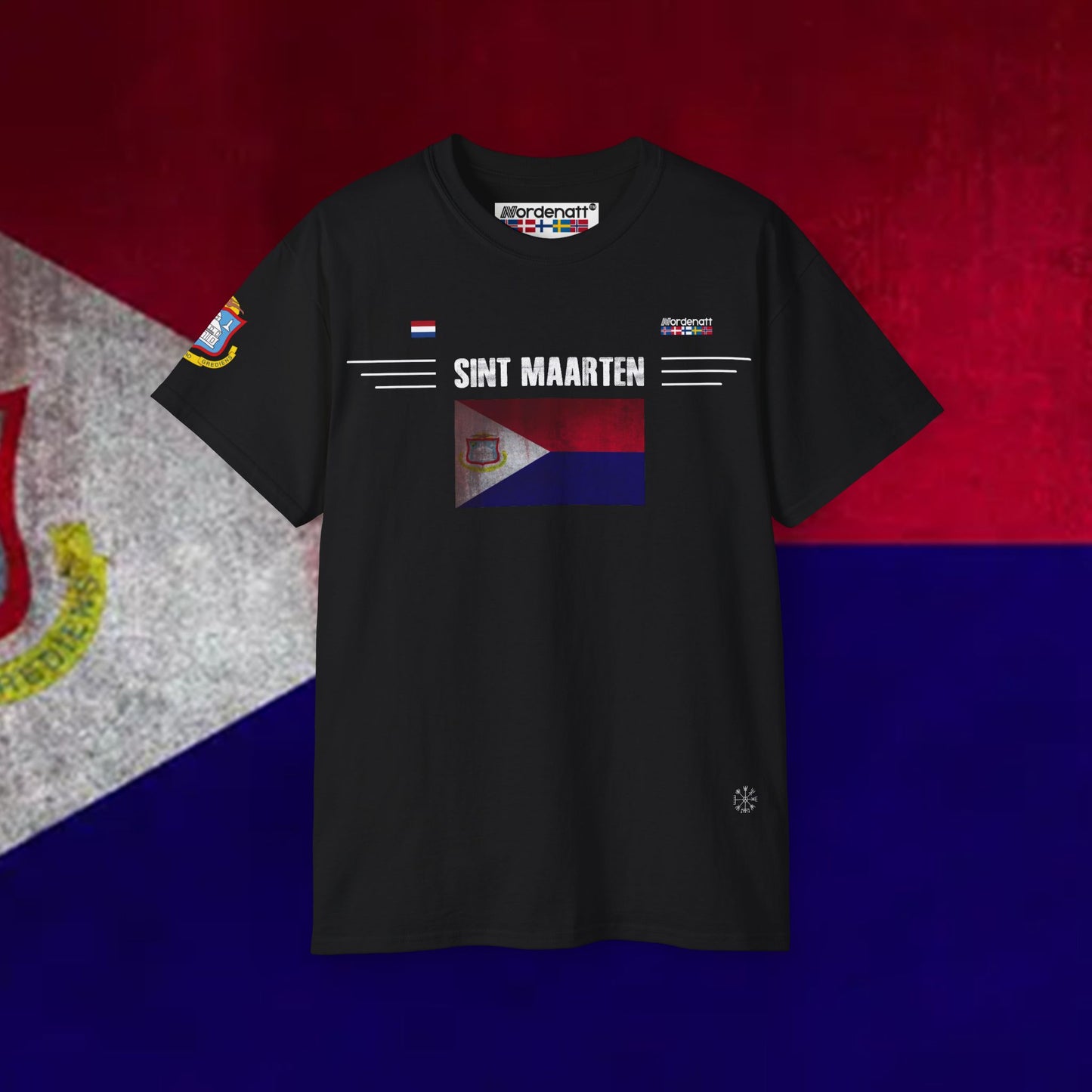 Sint Maarten Flag Soft Cotton T-Shirt
