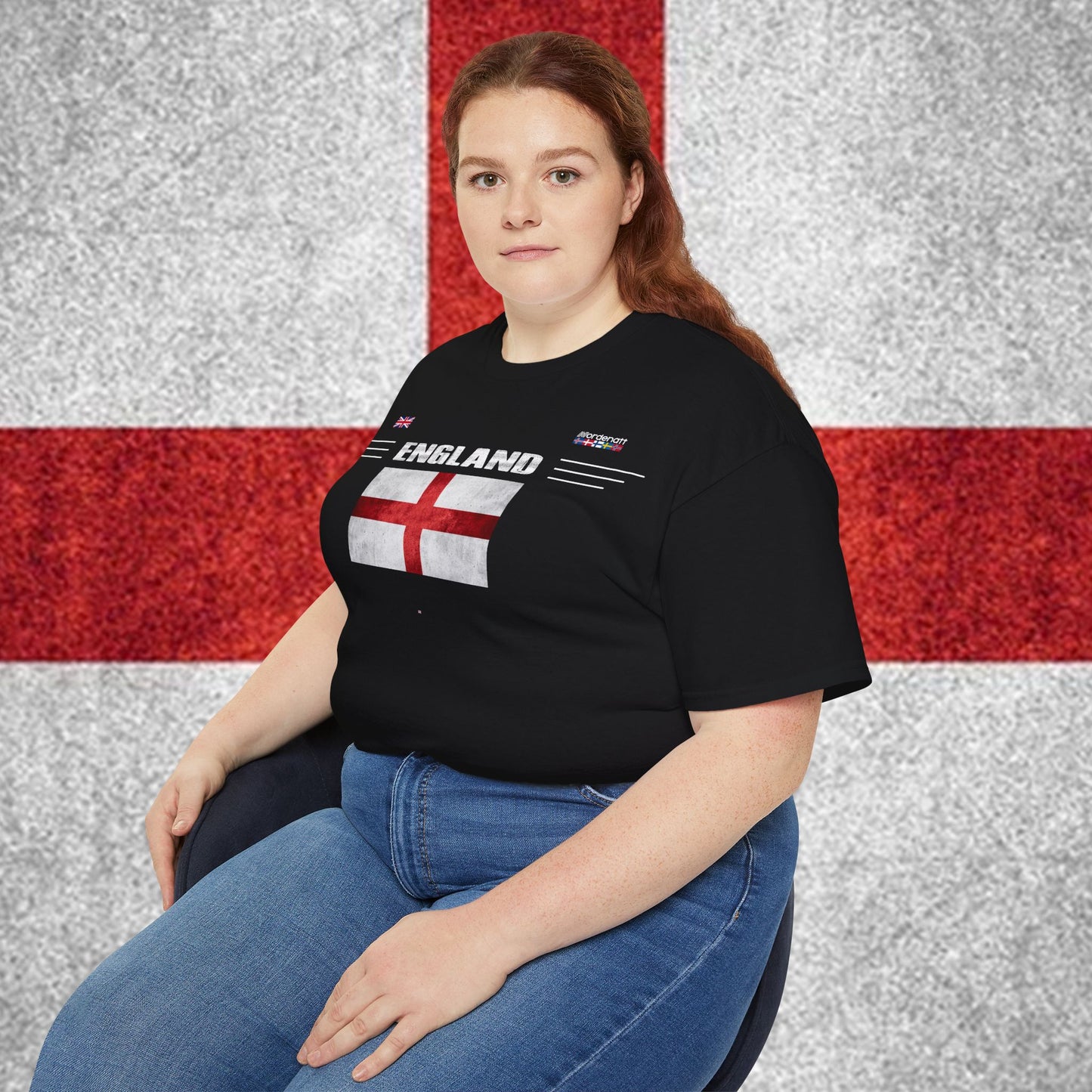 Camiseta de algodón suave de Inglaterra