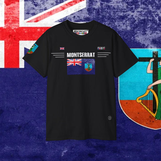 T-Shirt mit Premium-Flagge von Montserrat