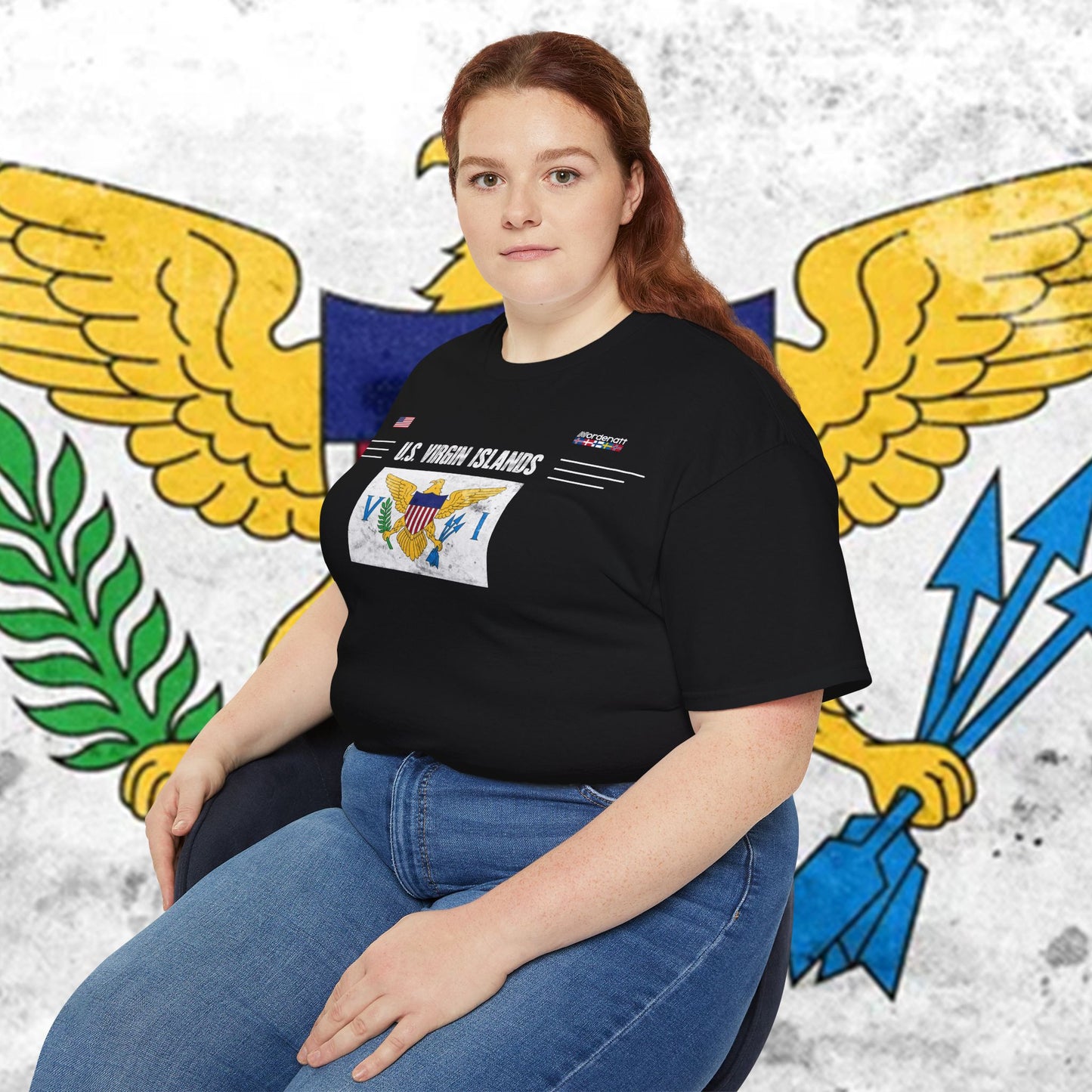 US Virgin Islands Soft Cotton Flag Tee