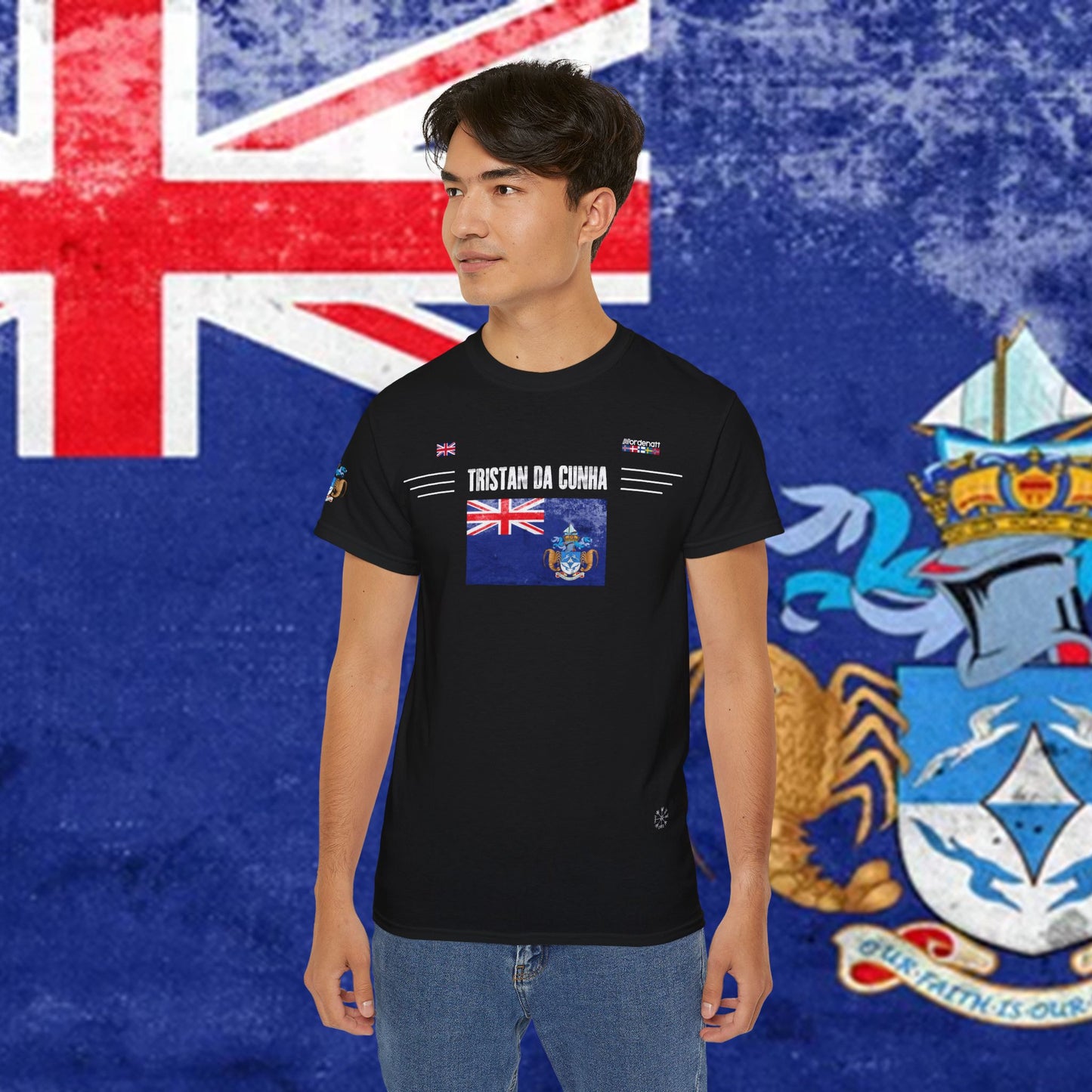 Tristan Da Cunha Soft Cotton Flag T-Shirt