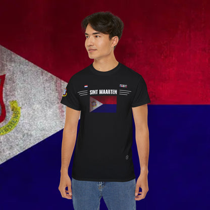 Sint Maarten Flag Soft Cotton T-Shirt