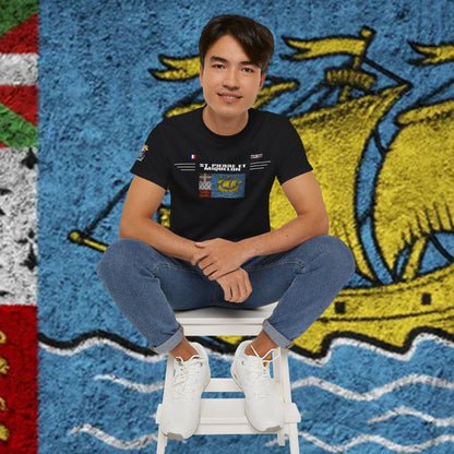 Saint Pierre and Miquelon Soft Cotton Flag Tee