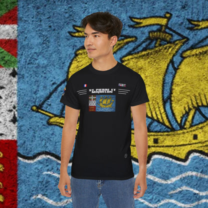 Saint Pierre and Miquelon Soft Cotton Flag Tee