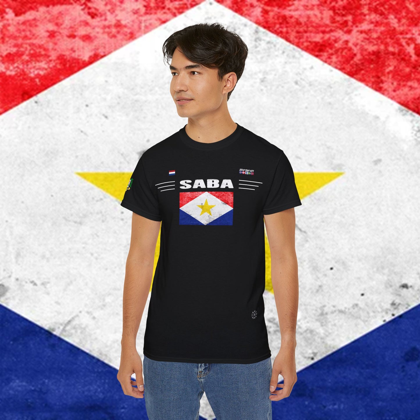 Saba Heritage Flag Cotton Tee