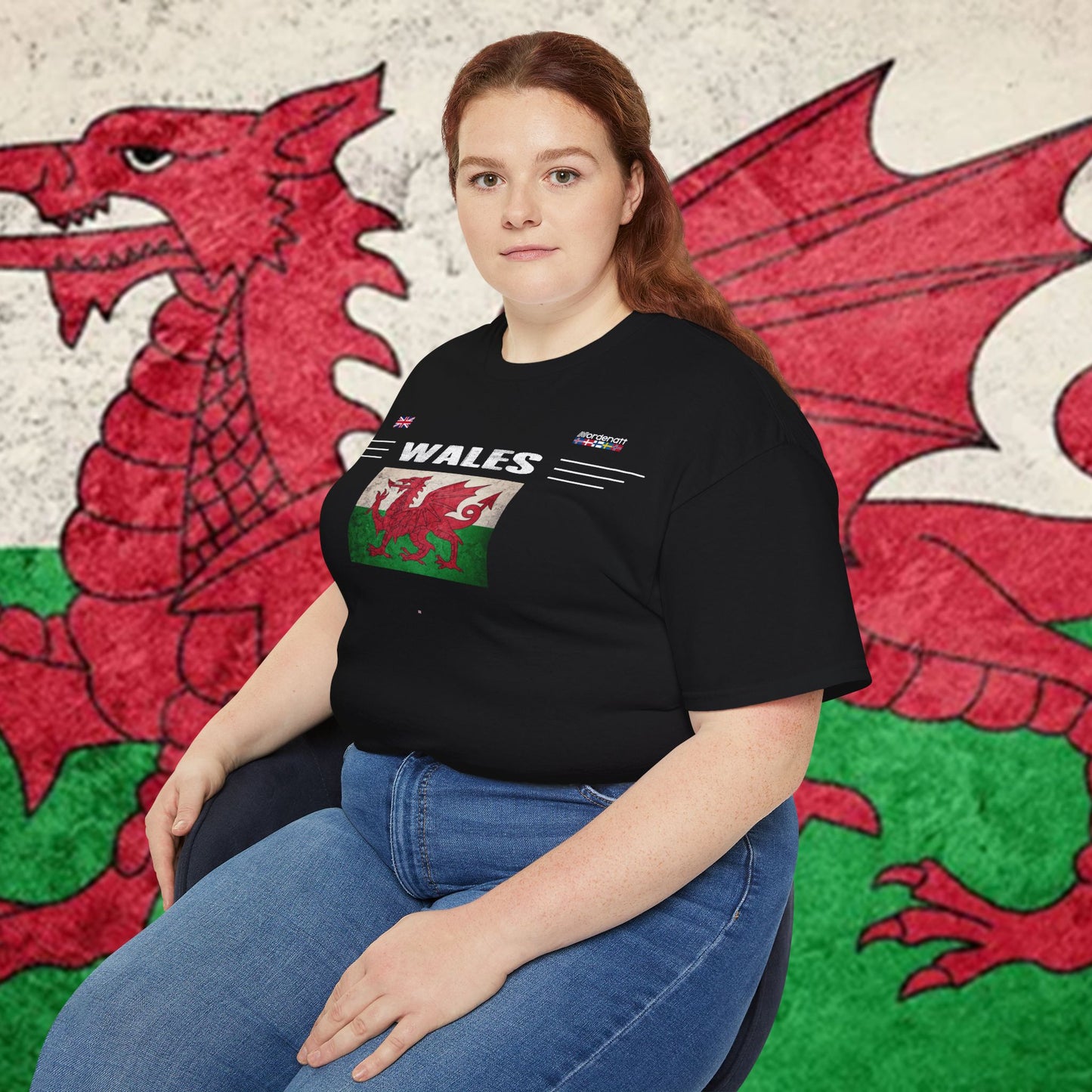 Wales Flag Premium Cotton Tee
