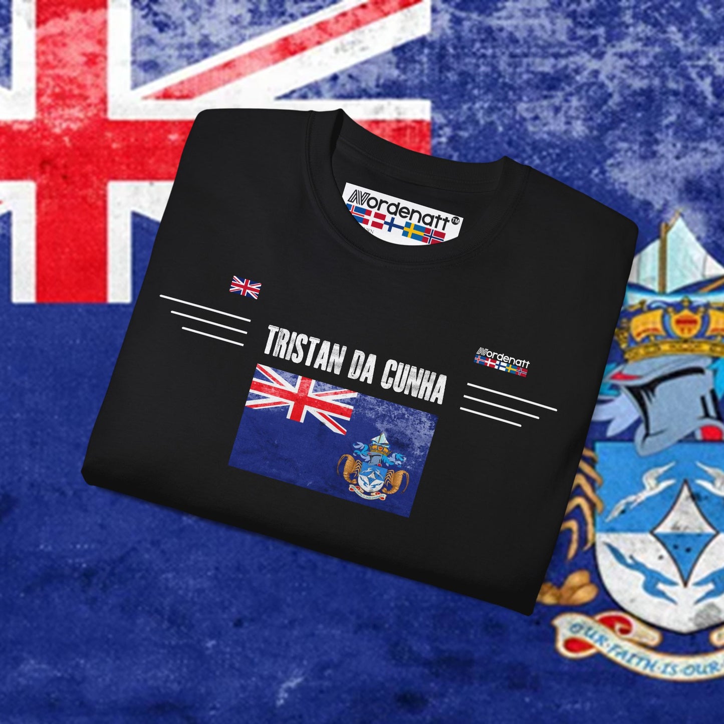 Tristan Da Cunha Soft Cotton Flag T-Shirt