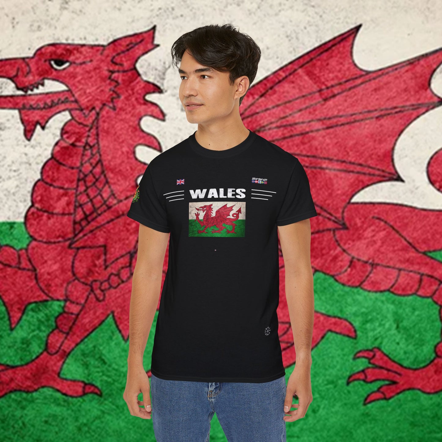 Wales Flag Premium Cotton Tee