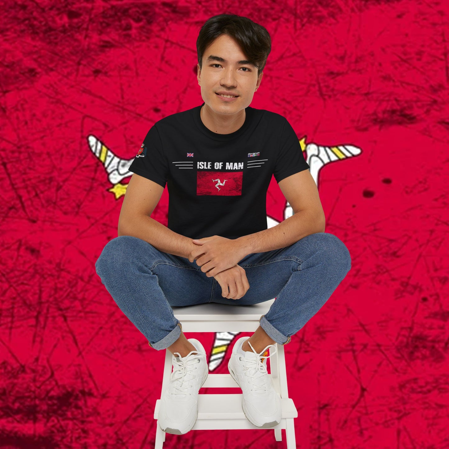 Isle of Man Premium Cotton Flag T-Shirt