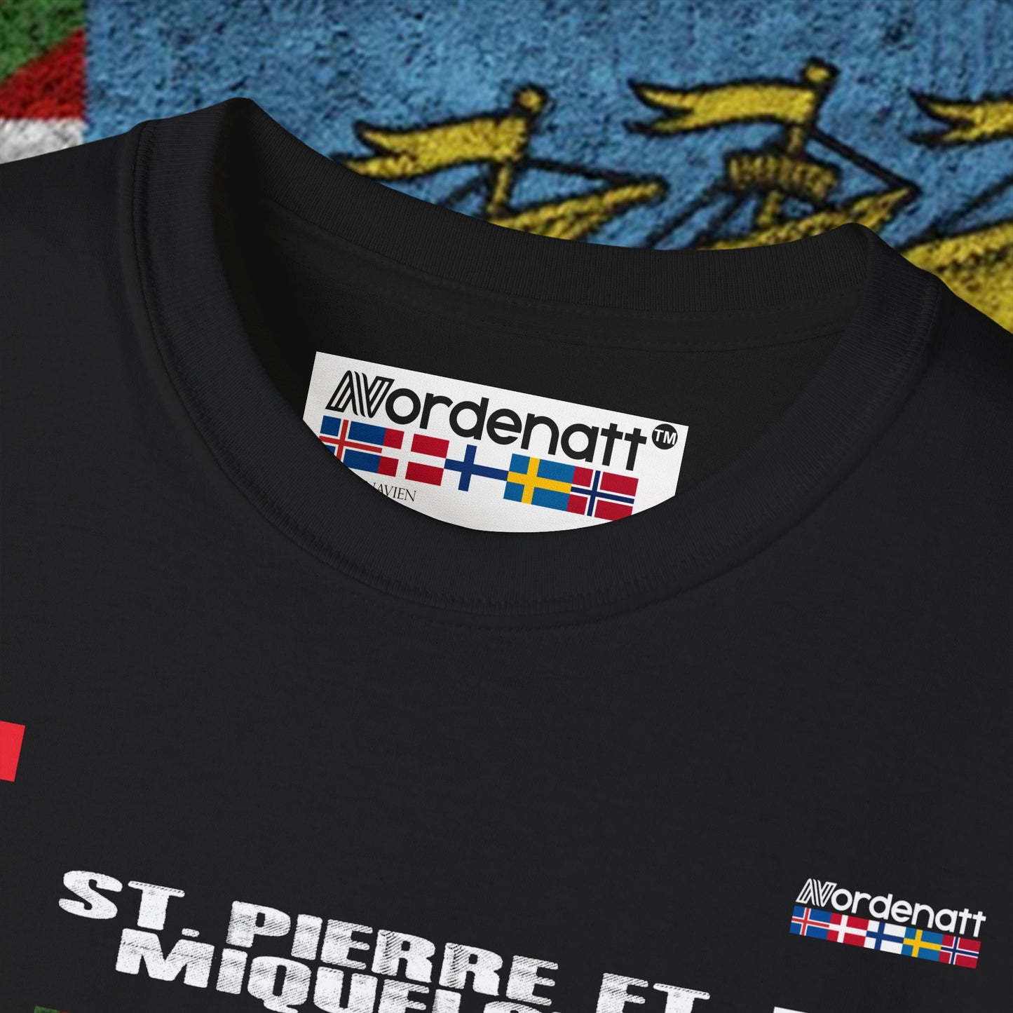 Saint Pierre and Miquelon Soft Cotton Flag Tee