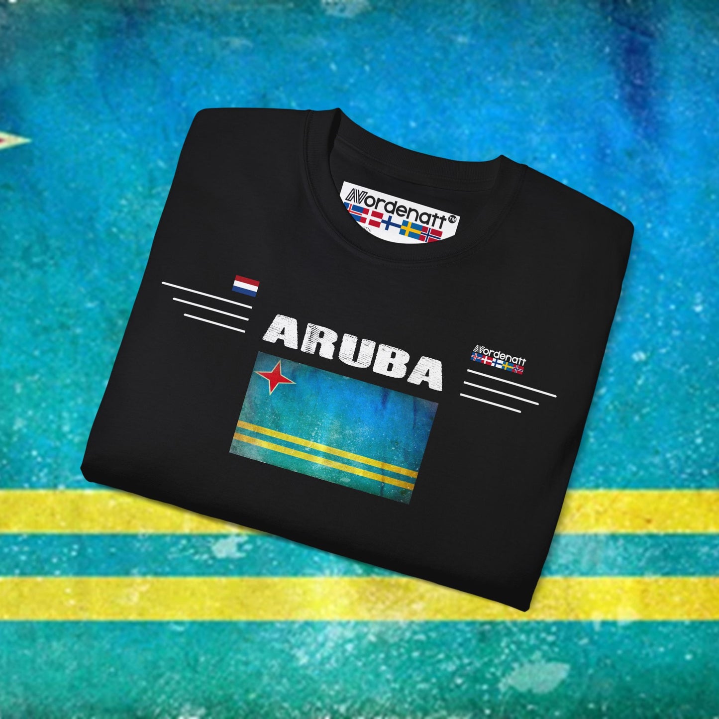Aruba Flag Premium Cotton Tee