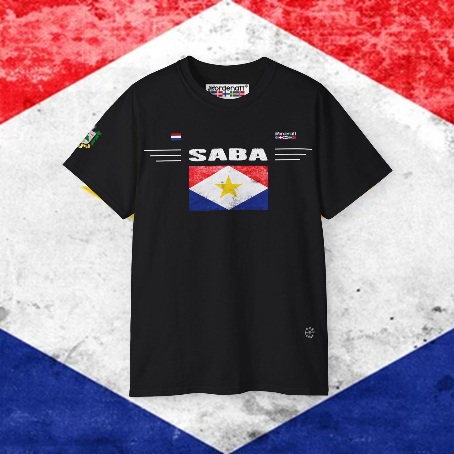 Saba Heritage Flag Cotton Tee