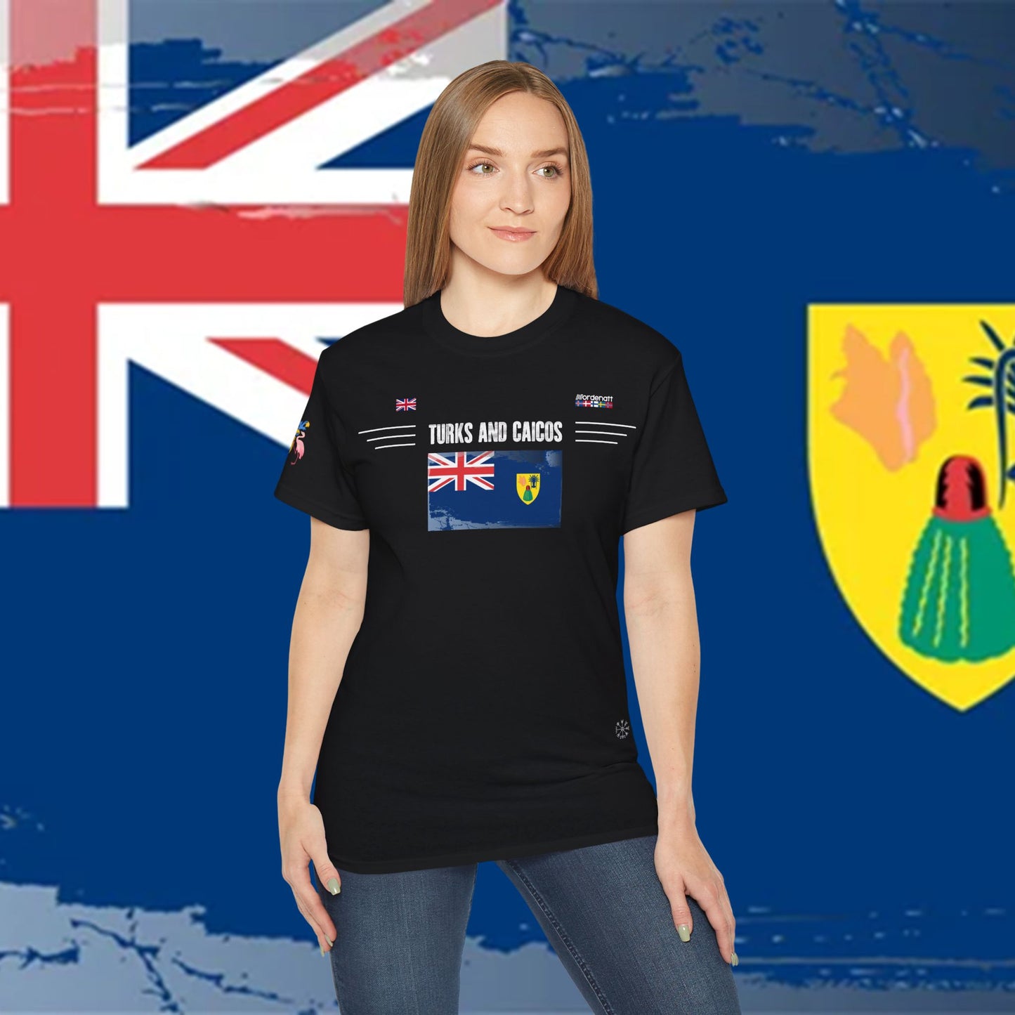 Turks and Caicos Islands Flag Heritage Tee