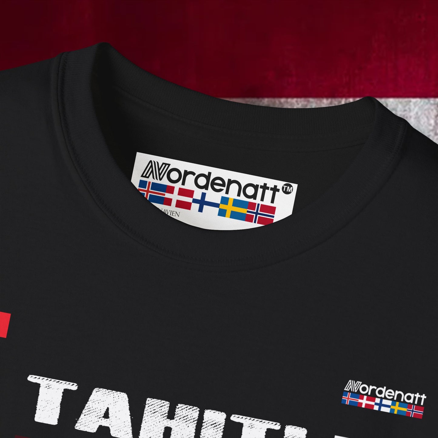 Tahiti Französisch-Polynesien Premium Flagge T-Shirt