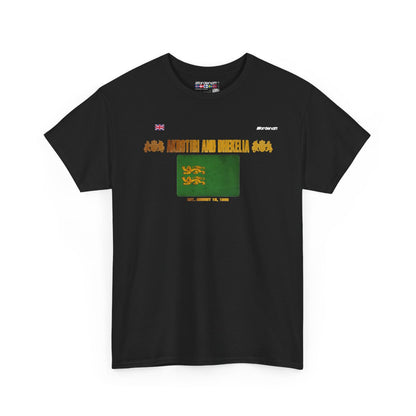 Akrotiri And Dhekelia flag t-shirt in Black — premium cotton, Nordenatt