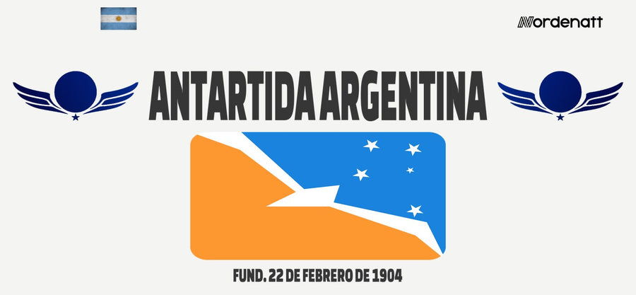 Argentine Antarctica design preview: flag, date and emblem inspiration printed on light t-shirts (Nordenatt)