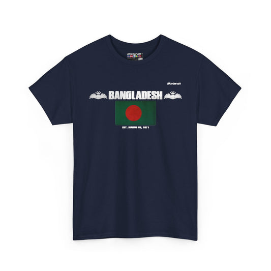 Bangladesh flag t-shirt in Navy — premium cotton, Nordenatt