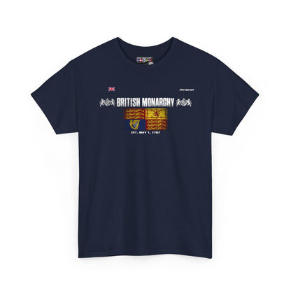 British Monarchy flag t-shirt in Navy — premium cotton, Nordenatt