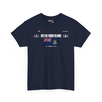 British Virgin Islands flag t-shirt in Navy — premium cotton, Nordenatt