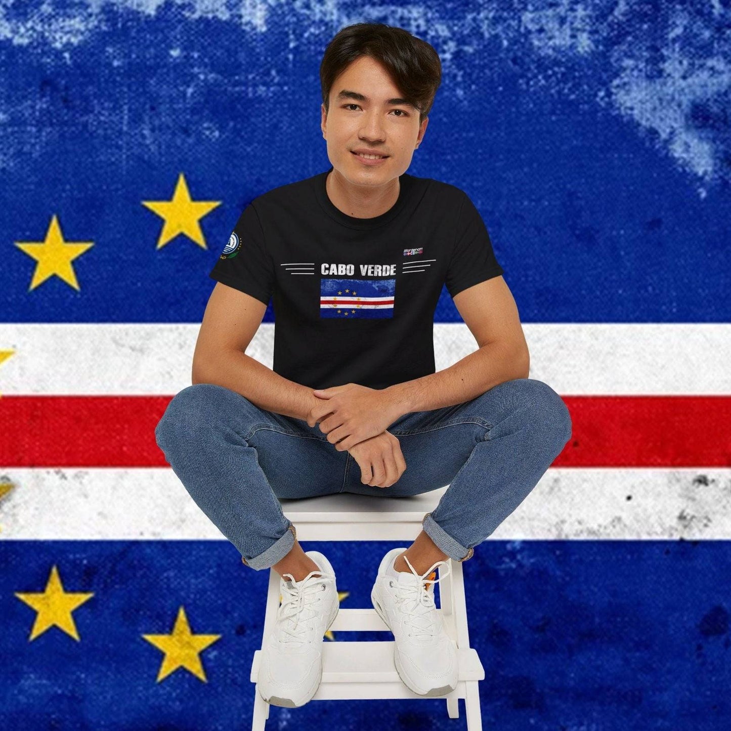 Cape Verde Flag Premium T-Shirt - Nordenatt TM