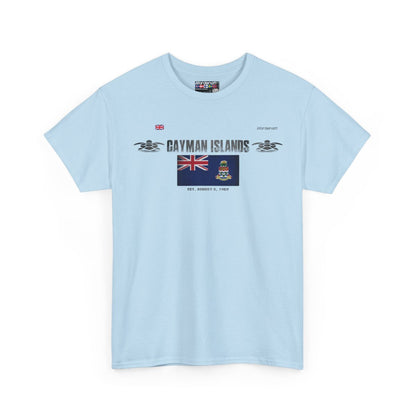 Cayman Islands flag t-shirt in Light Blue — premium cotton, Nordenatt
