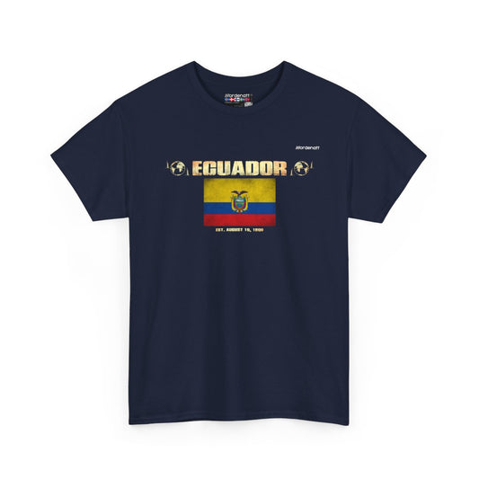 Ecuador flag t-shirt in Navy — premium cotton, Nordenatt