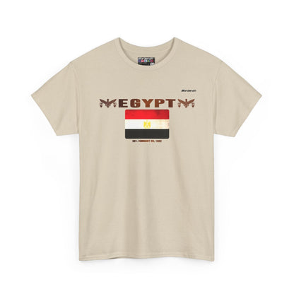 Egypt flag t-shirt in Sand — premium cotton, Nordenatt