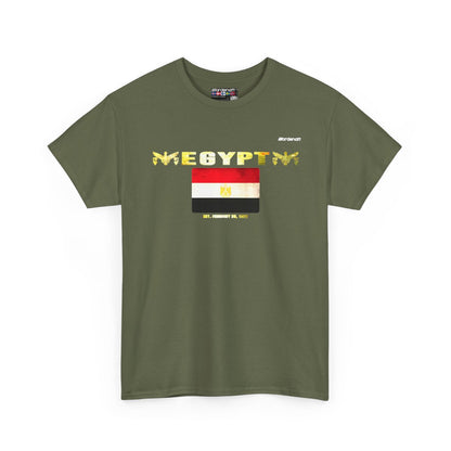 Egypt flag t-shirt in Military Green — premium cotton, Nordenatt