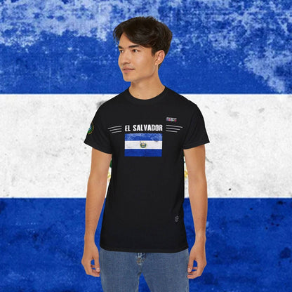 El Salvador Heritage Flag Tee - Nordenatt TM