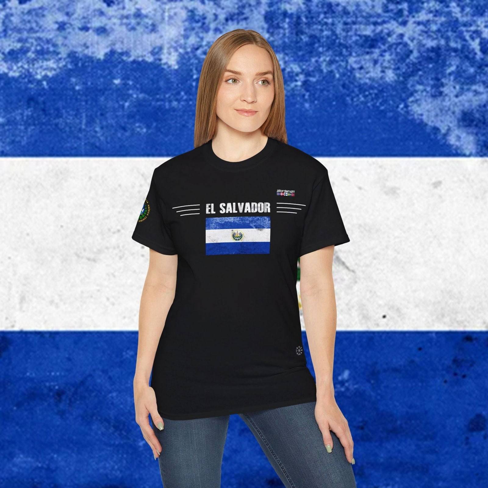 El Salvador Heritage Flag Tee - Nordenatt TM