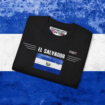 El Salvador Heritage Flag Tee - Nordenatt TM