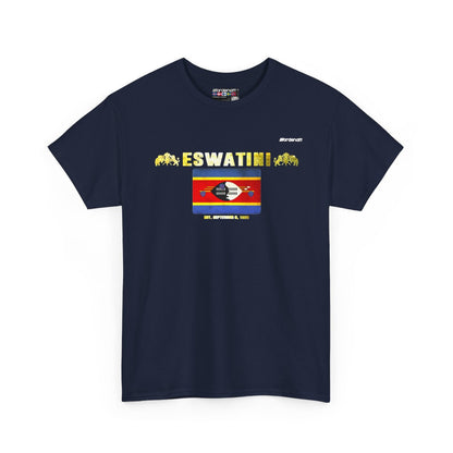 Eswatini flag t-shirt in Navy — premium cotton, Nordenatt