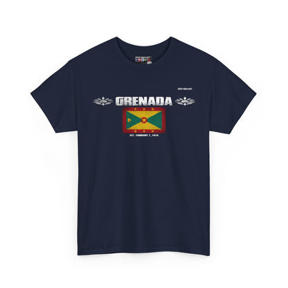 Grenada flag t-shirt in Navy — premium cotton, Nordenatt