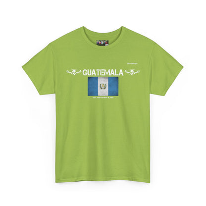 Guatemala flag t-shirt in Kiwi — premium cotton, Nordenatt