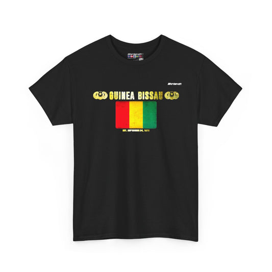 Guinea flag t-shirt in Black — premium cotton, Nordenatt