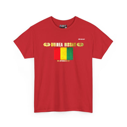 Guinea flag t-shirt in Red — premium cotton, Nordenatt